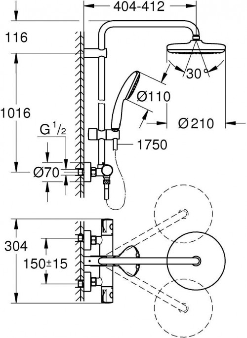 Grohe Tempesta System 210 26811001