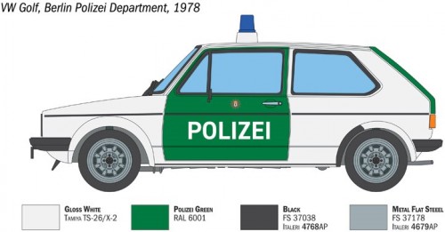 ITALERI VW Golf Polizei (1:24)