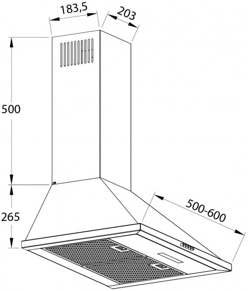 Pyramida ACH 60 PB 800 WH