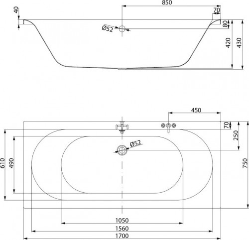 Cersanit City 170x75 S301-336