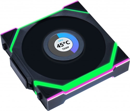 Lian Li Uni Fan SL120 LCD RGB 3-pack Black