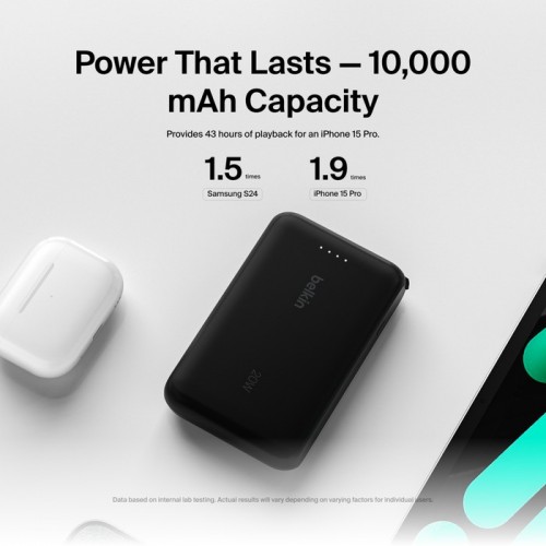 Belkin BoostCharge Power Bank 10K with USB-C Cable