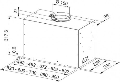 Franke Box Flush Basic FBFE BK A52