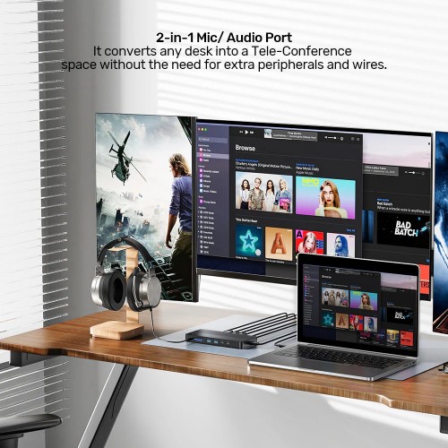 Unitek USB-C 8K Docking Station with 100W PD