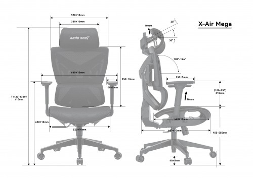 Anda Seat X-Air Mega XL Mesh