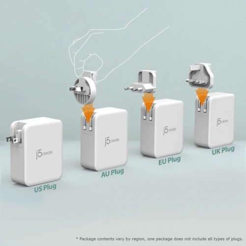 j5create 130W GaN USB-C 4-Port Charger