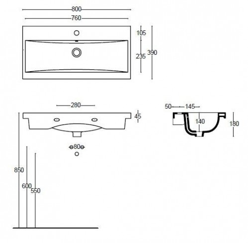 Чертеж с размерами