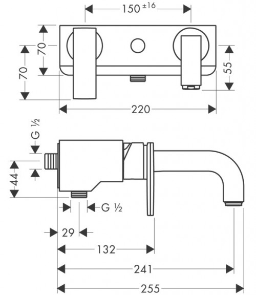 Чертеж с размерами