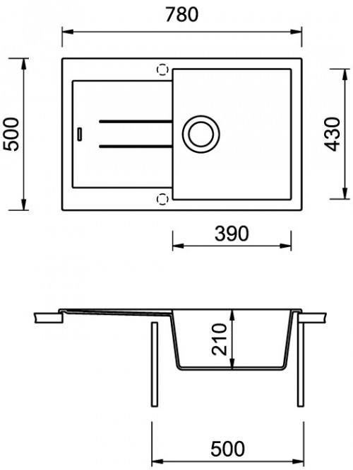 Чертеж с размерами