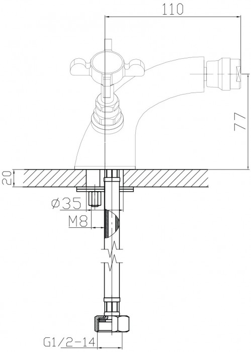 Чертеж с размерами