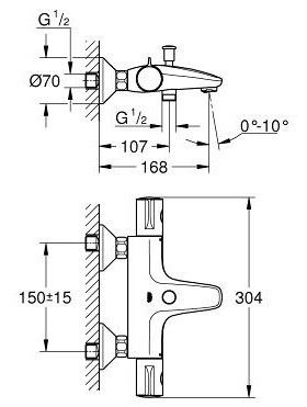 Чертеж с размерами