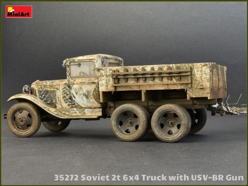 MiniArt Soviet 2T 6x4 Truck and 76-mm USV-BR Gun (1:35)