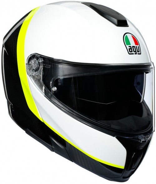 AGV Sportmodular RAY CARBON/WHITE/YELLOW FLUO