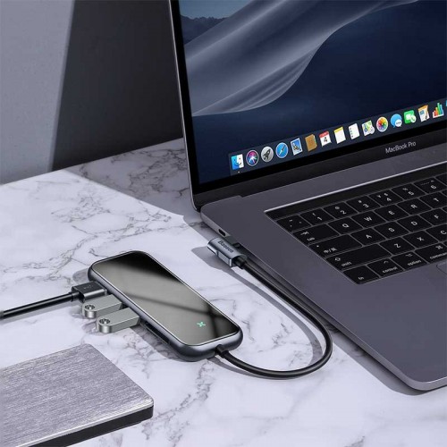 BASEUS Mirror USB-C to 3xUSB3.0+HDMI+SD/TF+PD