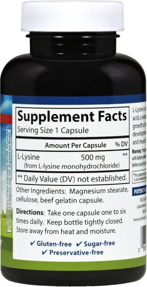 Carlson Labs L-Lysine 500 mg