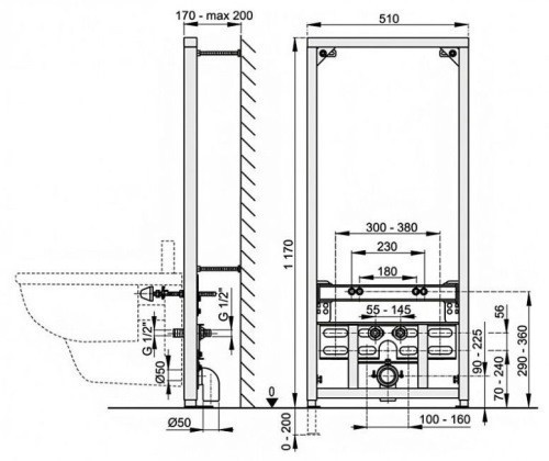 Alca Plast A105/1200 WC