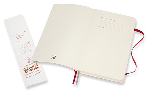 Moleskine Plain Notebook Expanded Soft Red