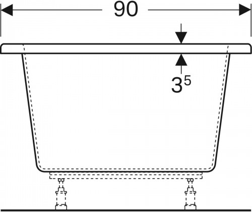 Geberit Tawa Duo 190x90 650490000