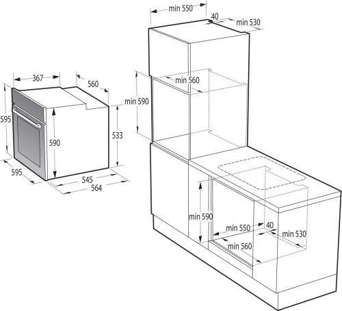 Gorenje Essential BPS 6737 E14 X