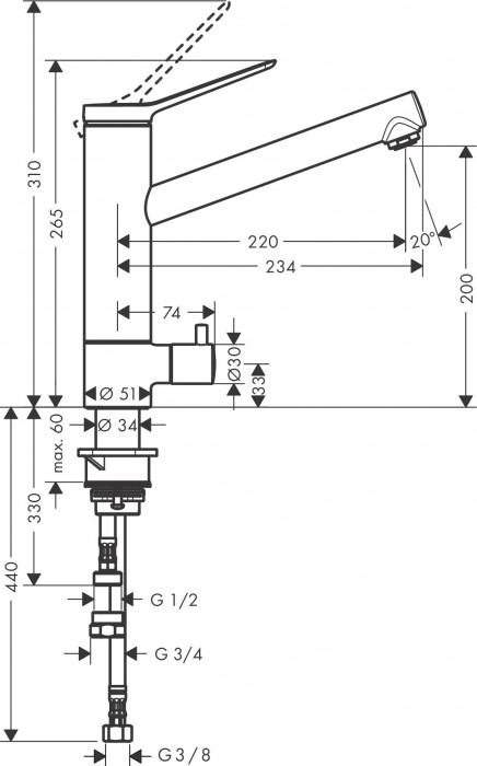 Hansgrohe Zesis M33 74808000