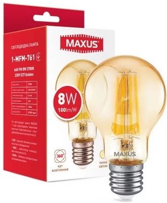 Maxus 1-MFM-761 A60 FM 8W 2700K E27