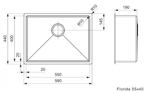 Reginox Florida 55x40 R30783