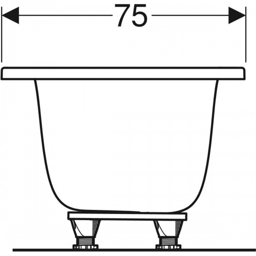 Geberit Tawa Slim rim Duo 170x75 554.123.01.1