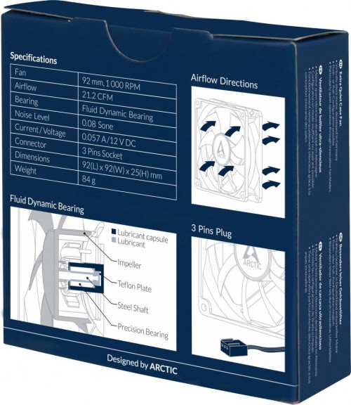 ARCTIC F9 Silent Black