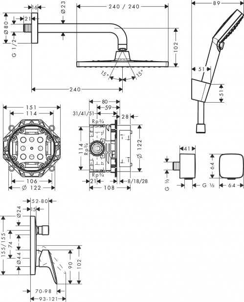 Hansgrohe Crometta E 240 27957000