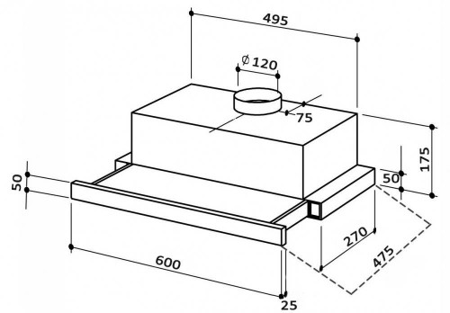 Luxor Fantom 2m V 60 BK