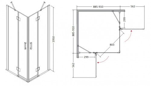 Besco Viva 90x90 VK-90-195-C