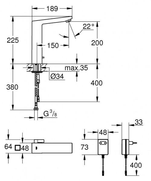 Grohe Eurocube E 36440000