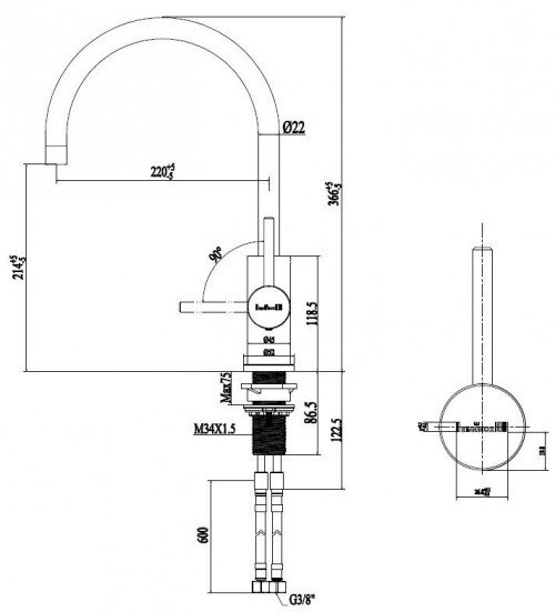 Reginox Spring RVS R31780