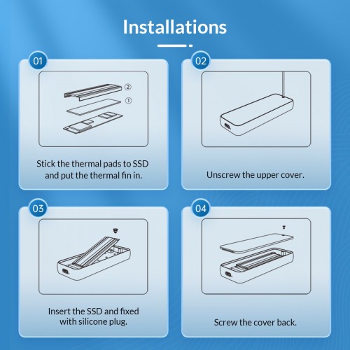Orico M223C3-G4-GY-BP