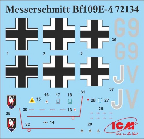 ICM Messerschmitt Bf 109E-4 (1:72) 72134