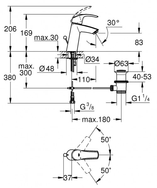 Grohe Grohtherm 1000 345534