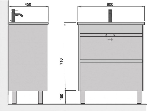 Moydodyr Polo Loft 80-U 00-0008082