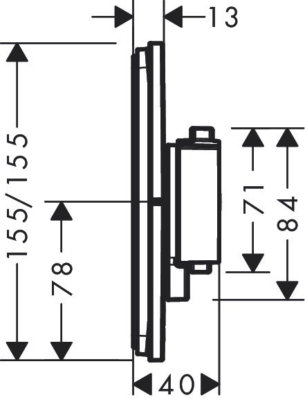 Hansgrohe Showerselect Comfort E 15572000