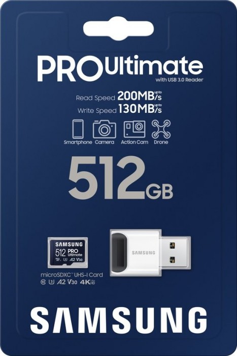 Samsung PRO Ultimate + Reader microSDXC 512Gb