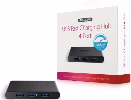 Sitecom USB 3.0 Fast Charging Hub 4 Port