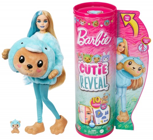 Barbie Cutie Reveal Teddy Bear As Dolphin HRK25