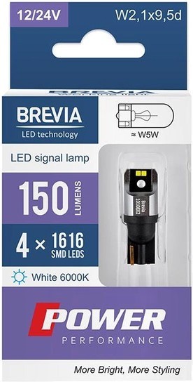 Brevia Power W5W 2pcs