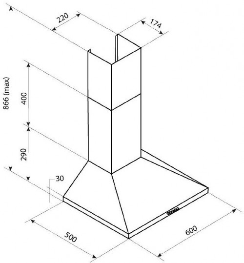 Pyramida KX 60 1000 B BL