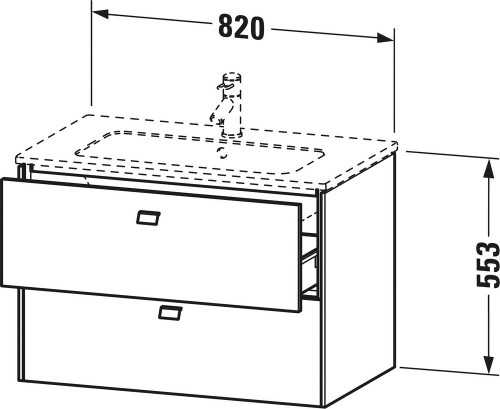 Duravit Brioso 82 BR410202222