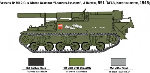 ITALERI M12 Gun Motor Carriage (1:72)