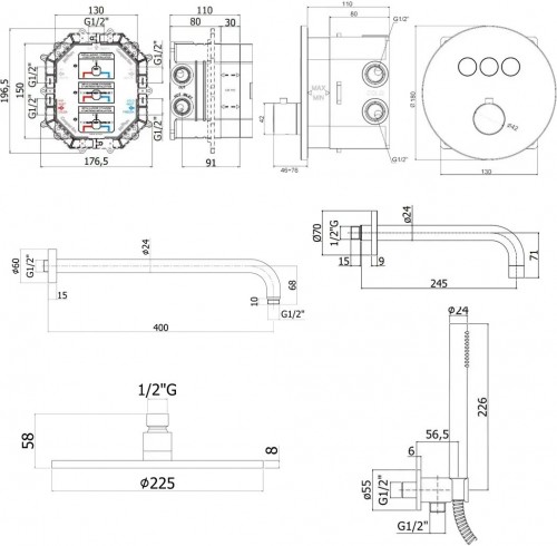 Paffoni Kit Compact-T Tondo B