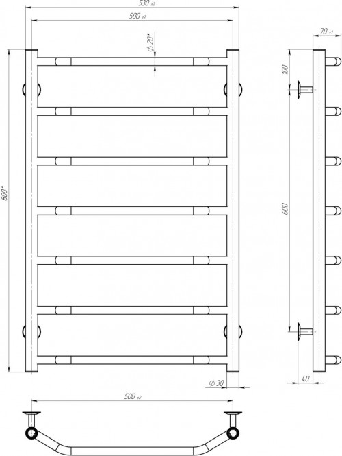 Deffi Trapetsiya E R P7 500x800 C.TR.80.50.7.E.C.R.5
