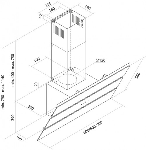 Toflesz Cascada 90 850