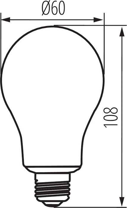 Kanlux XLED Filament A60 SW 4W 1800K E27