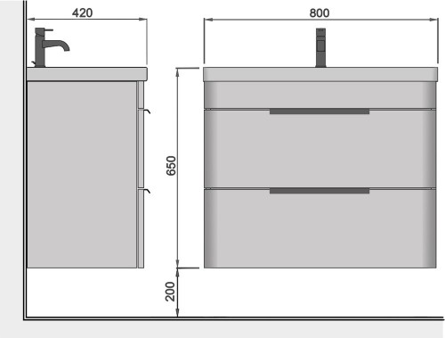 Moydodyr Iris 80-A 00-0009282